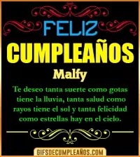 Frases de Cumpleaños Malfy